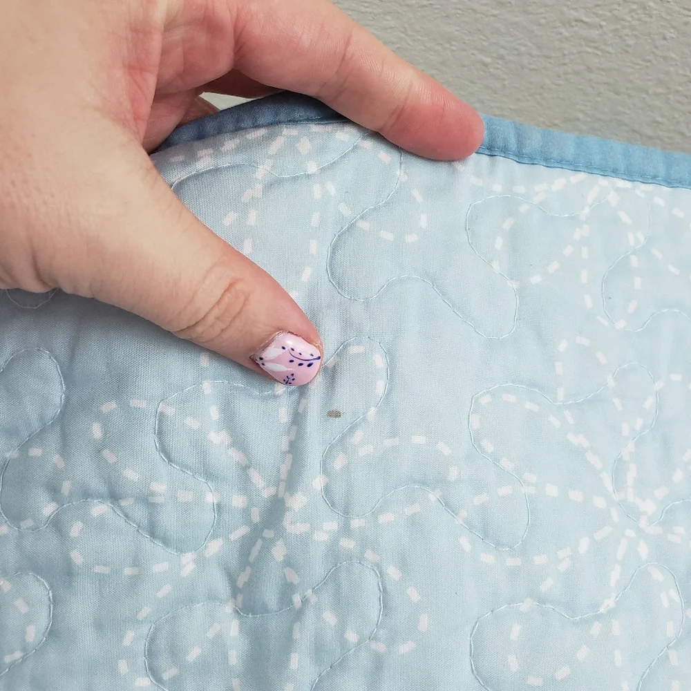 Madison Park Floral Butterfly Polka Dot Girls Twin Sized Quilt / Bed Cover